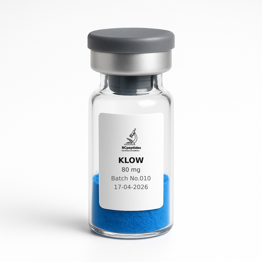 what's the difference between klow and glow peptides KLOW 80 - GHK-Cu (50mg) / KPV (10mg) / BPC-157 (10mg) / TB500 (10mg) main image 1